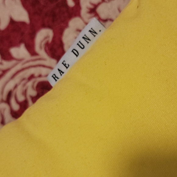 RAE DUNN RISE  & SHINE Bright Yellow Throw Pillows - Picture 5 of 5